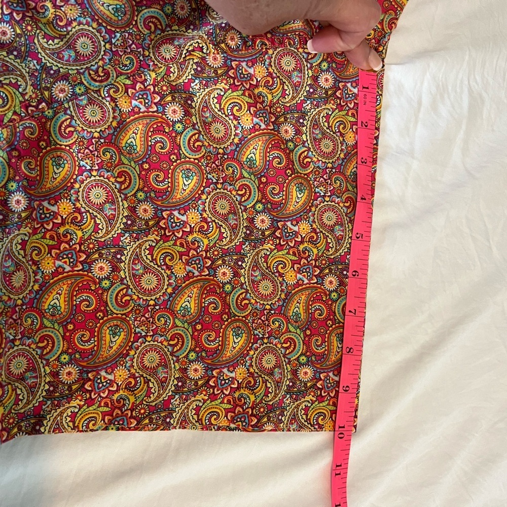 Daniel Cremieux Men's Paisley Shirt - Red and Yellow - Picture 6 of 7